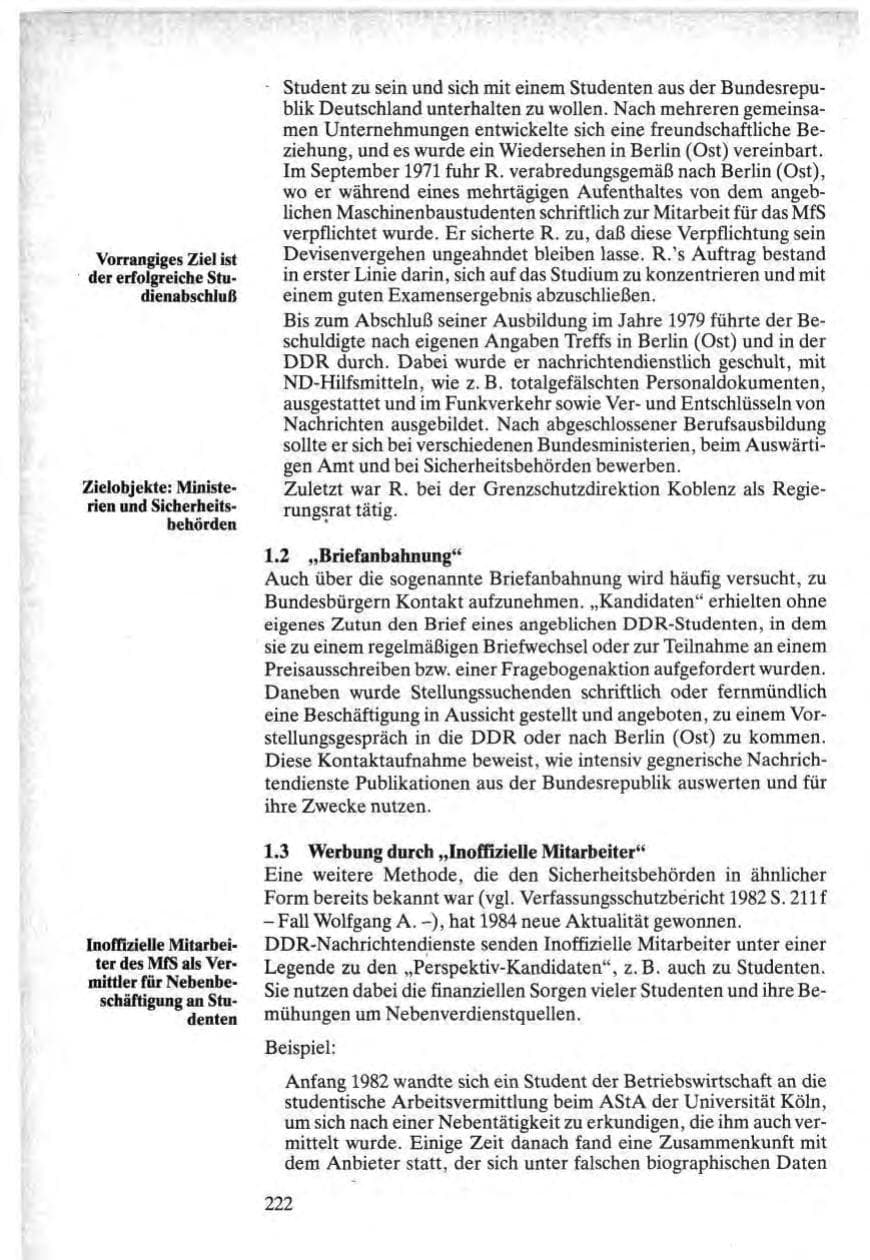 Seite 220 des Verfassungsschutzbericht 1984 Bund
