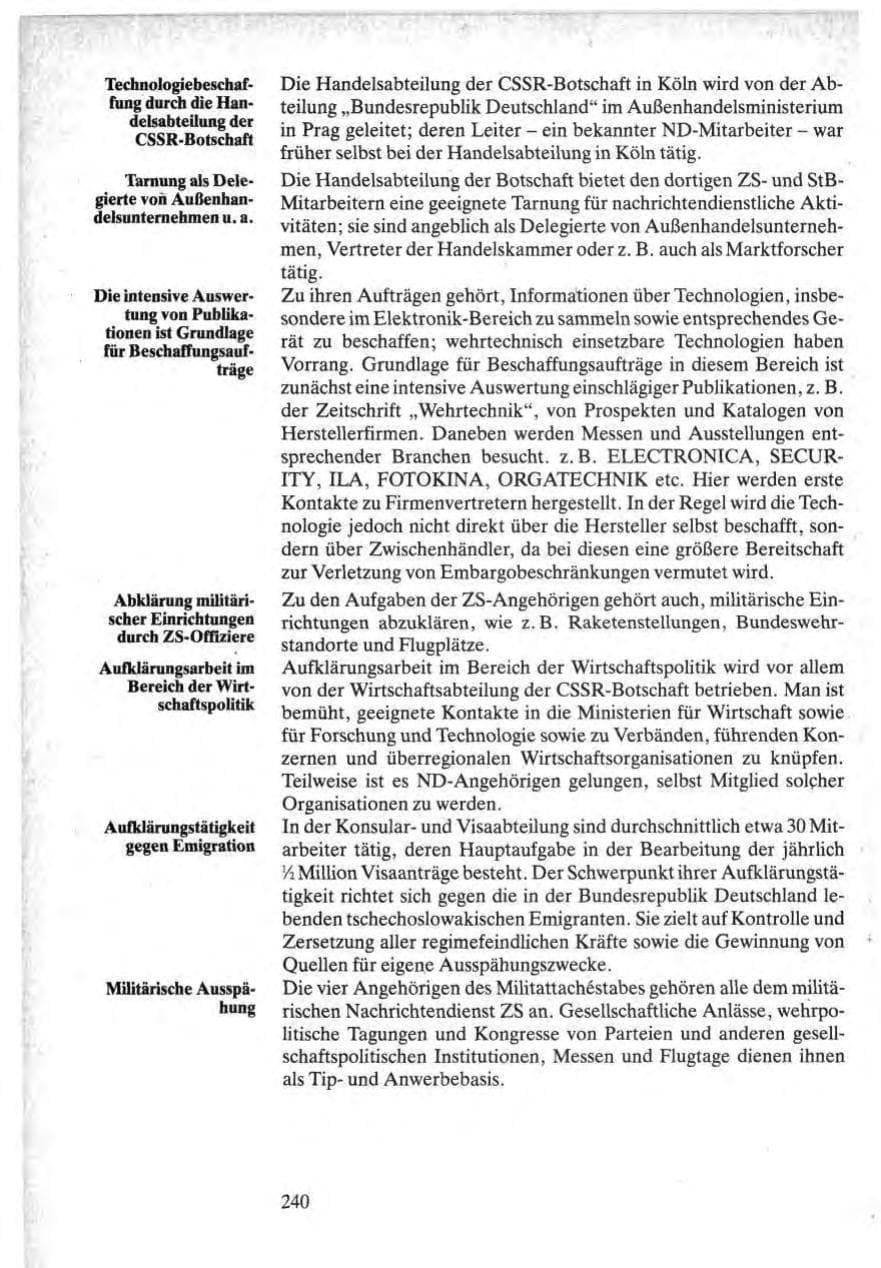 Seite 238 des Verfassungsschutzbericht 1984 Bund