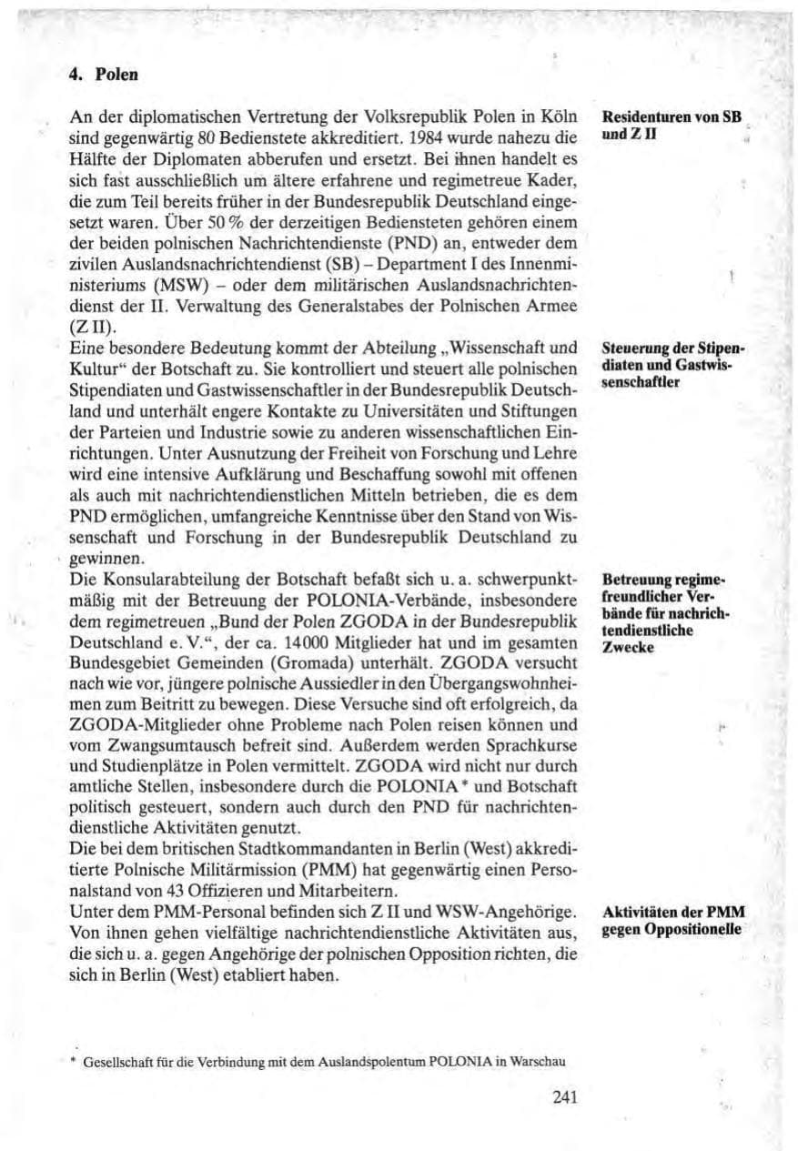 Seite 239 des Verfassungsschutzbericht 1984 Bund