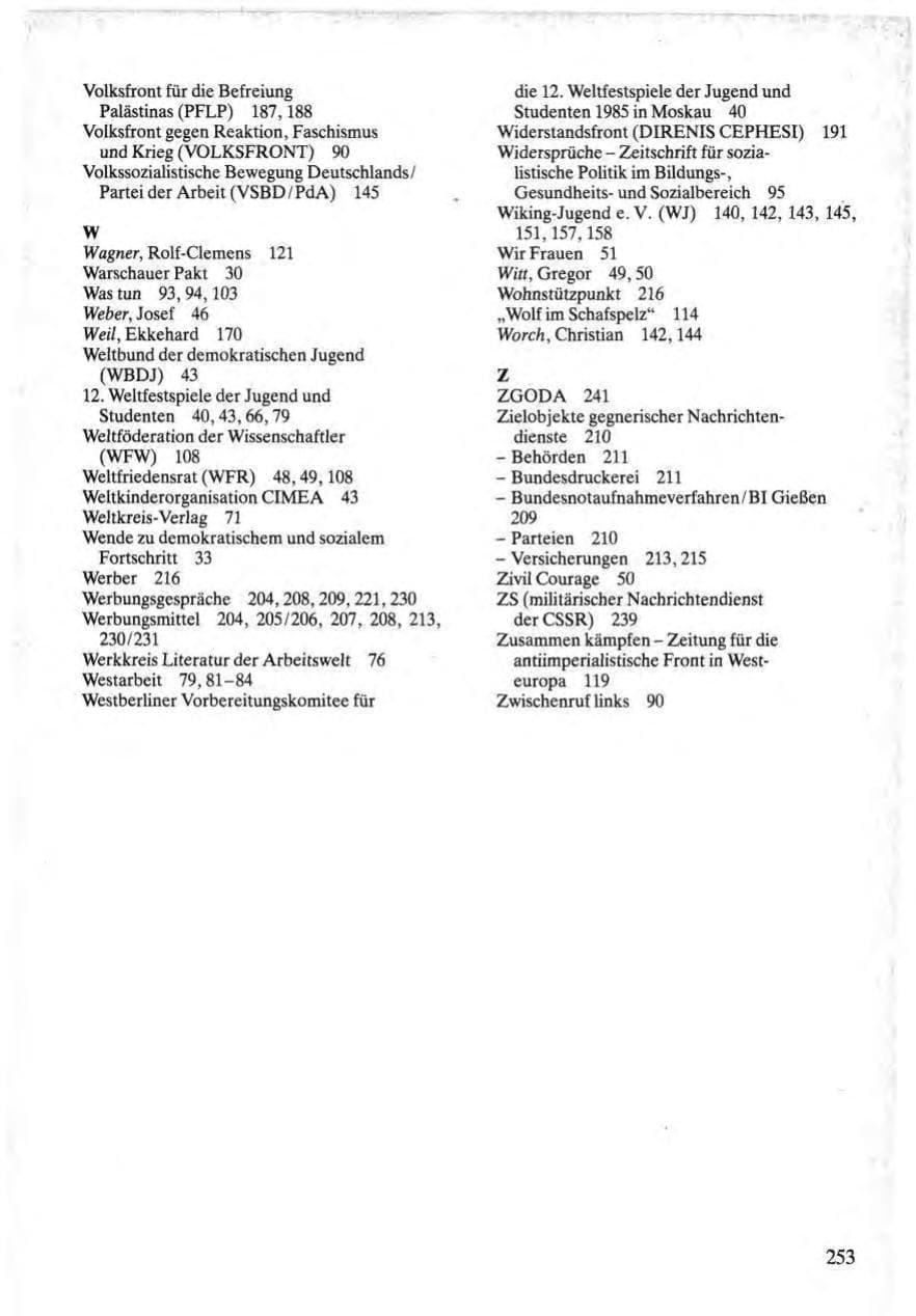 Seite 251 des Verfassungsschutzbericht 1984 Bund
