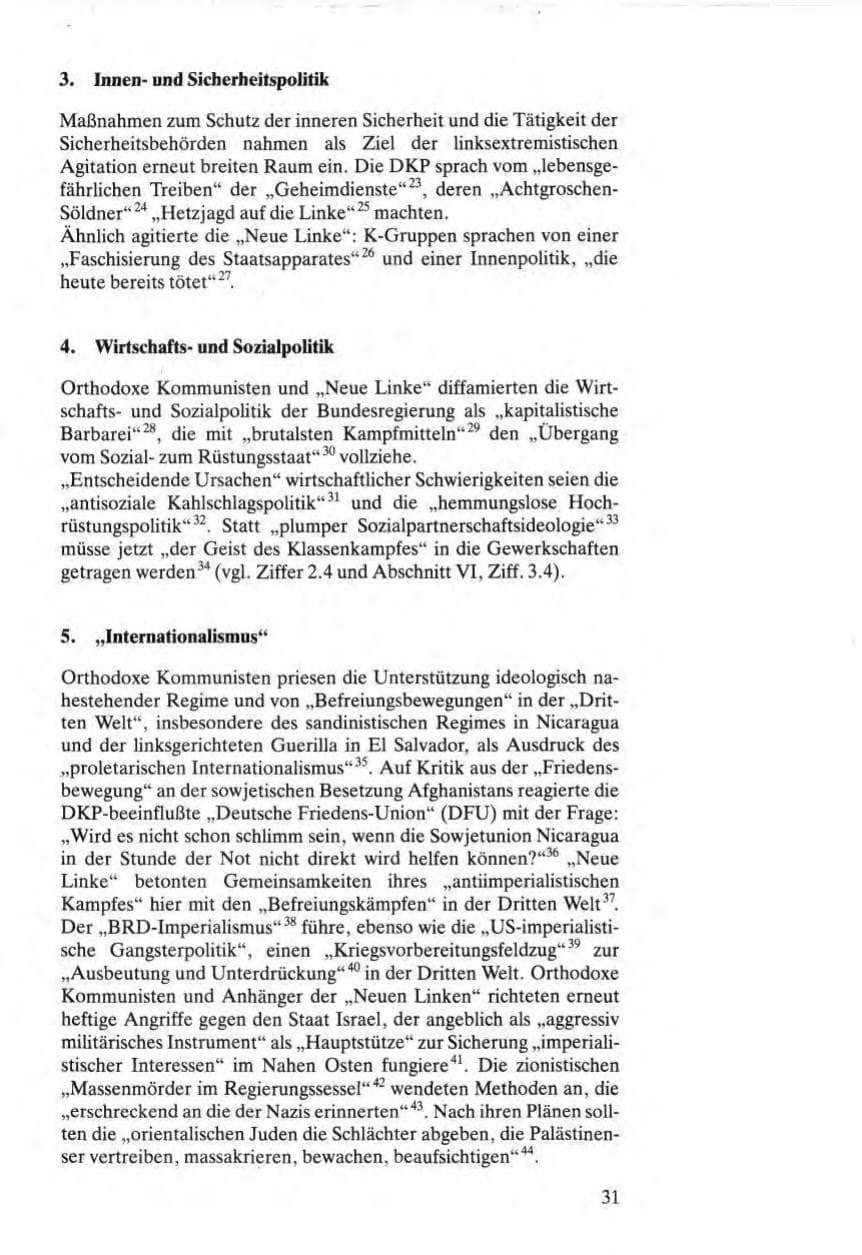 Seite 31 des Verfassungsschutzbericht 1984 Bund
