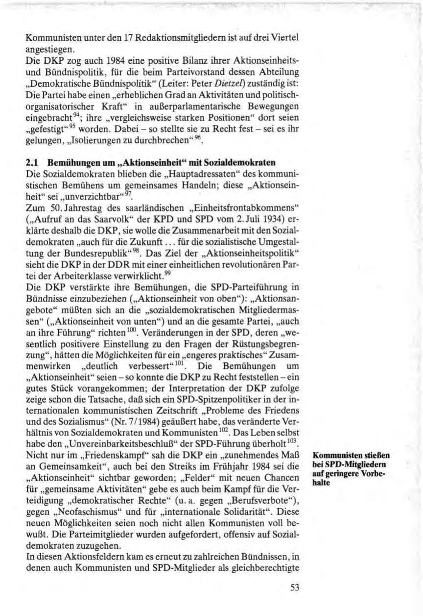 Seite 53 des Verfassungsschutzbericht 1984 Bund