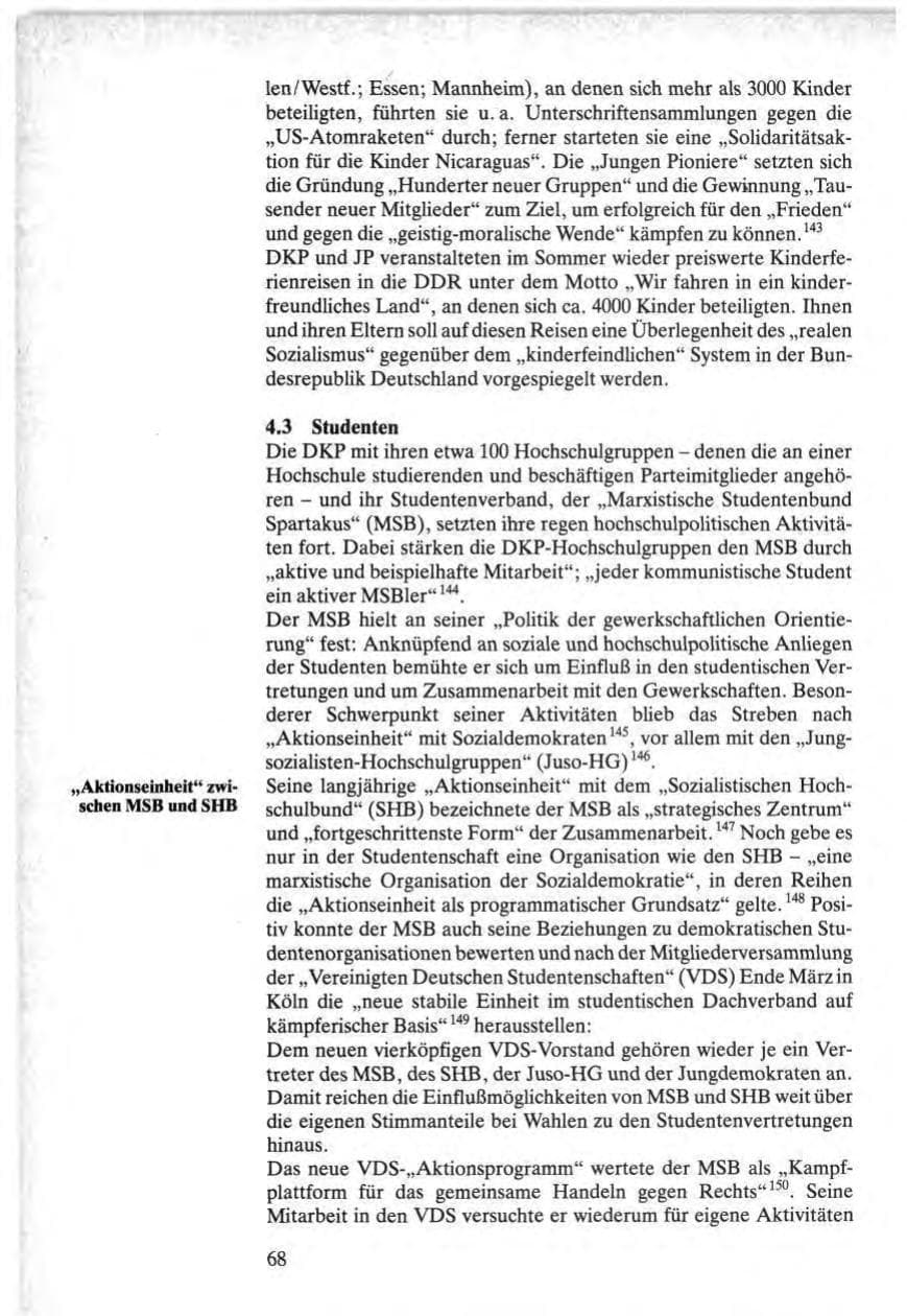 Seite 68 des Verfassungsschutzbericht 1984 Bund