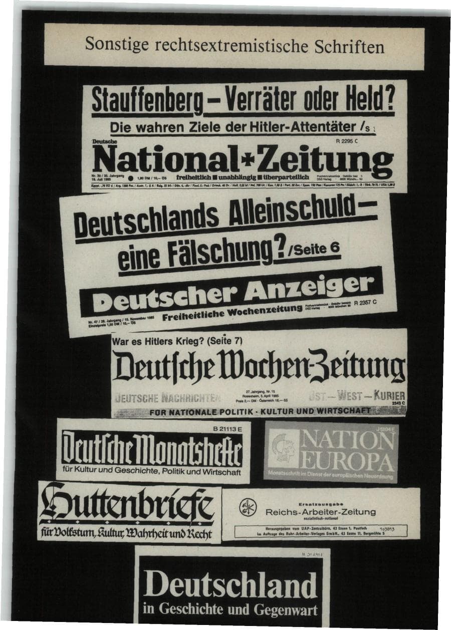 Seite 175 des Verfassungsschutzbericht 1985 Bund