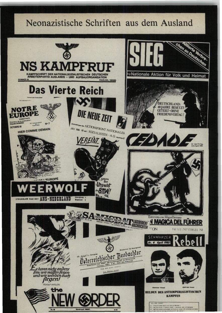 Seite 176 des Verfassungsschutzbericht 1985 Bund