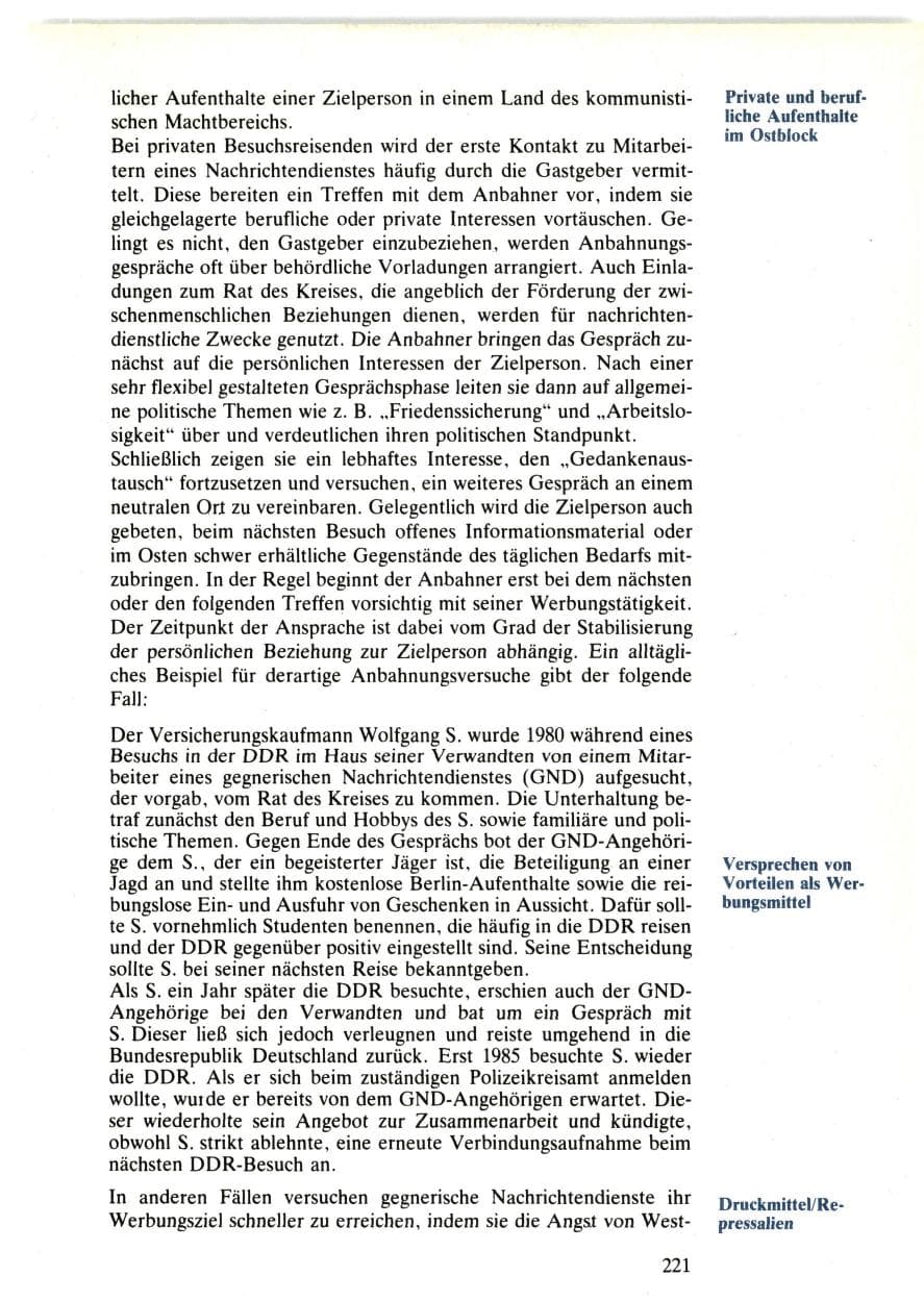 Seite 219 des Verfassungsschutzbericht 1985 Bund