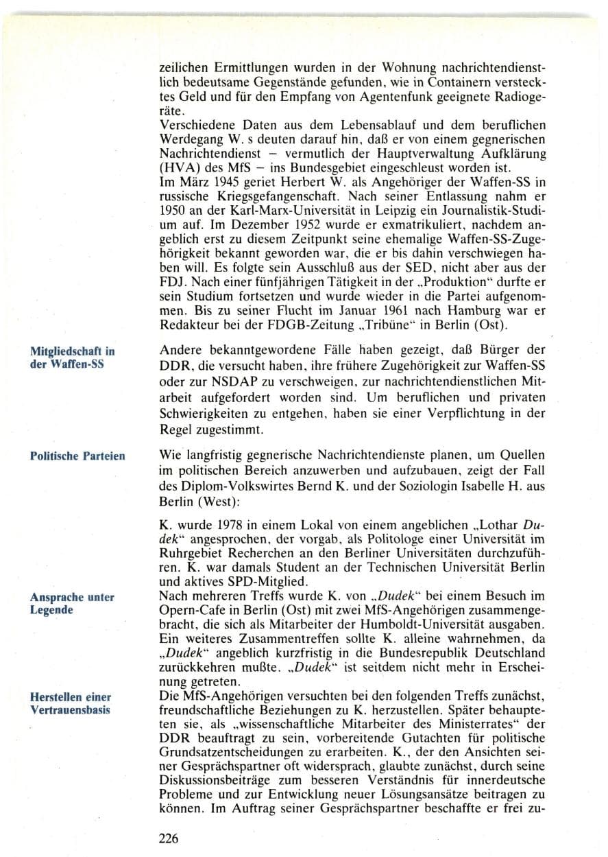 Seite 224 des Verfassungsschutzbericht 1985 Bund