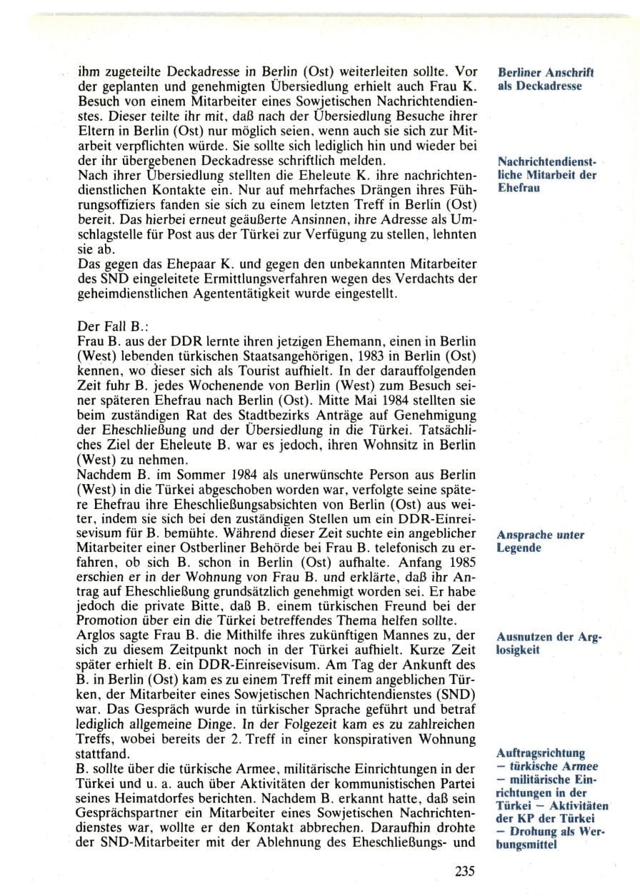 Seite 233 des Verfassungsschutzbericht 1985 Bund