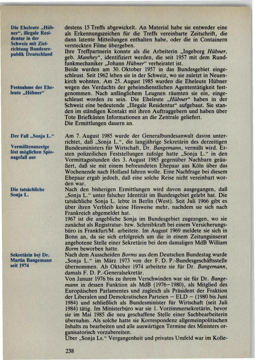 Seite 236 des Verfassungsschutzbericht 1985 Bund