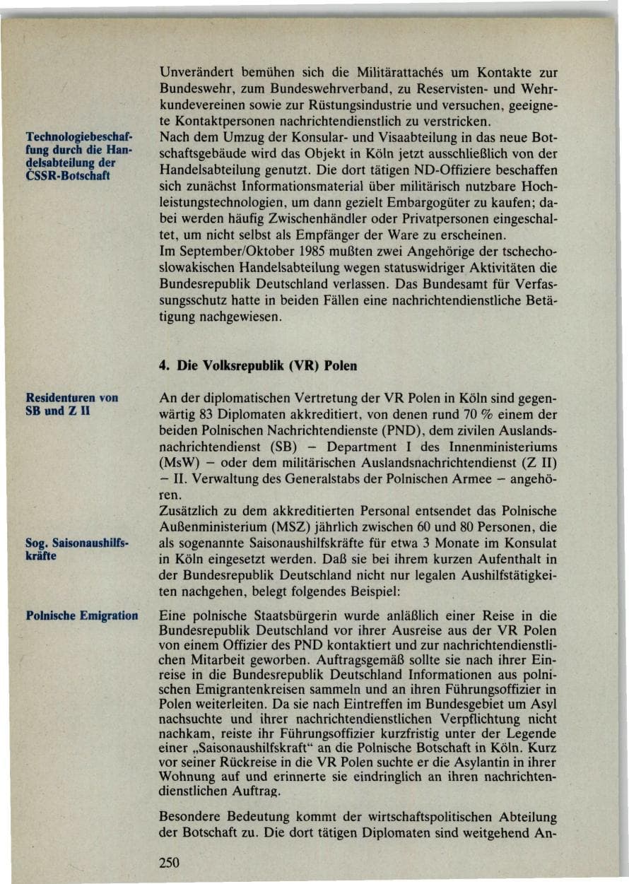 Seite 248 des Verfassungsschutzbericht 1985 Bund