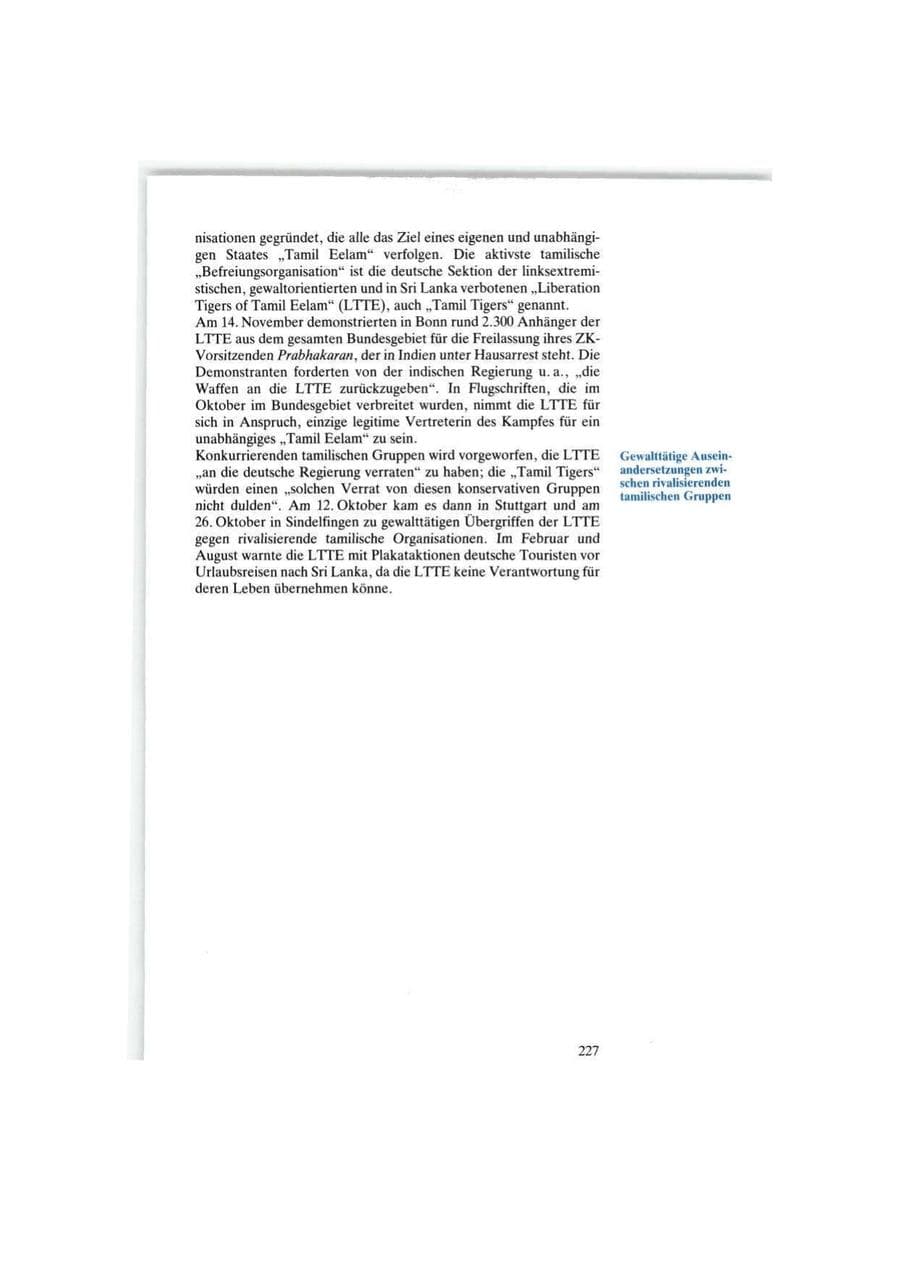 Seite 227 des Verfassungsschutzbericht 1986 Bund