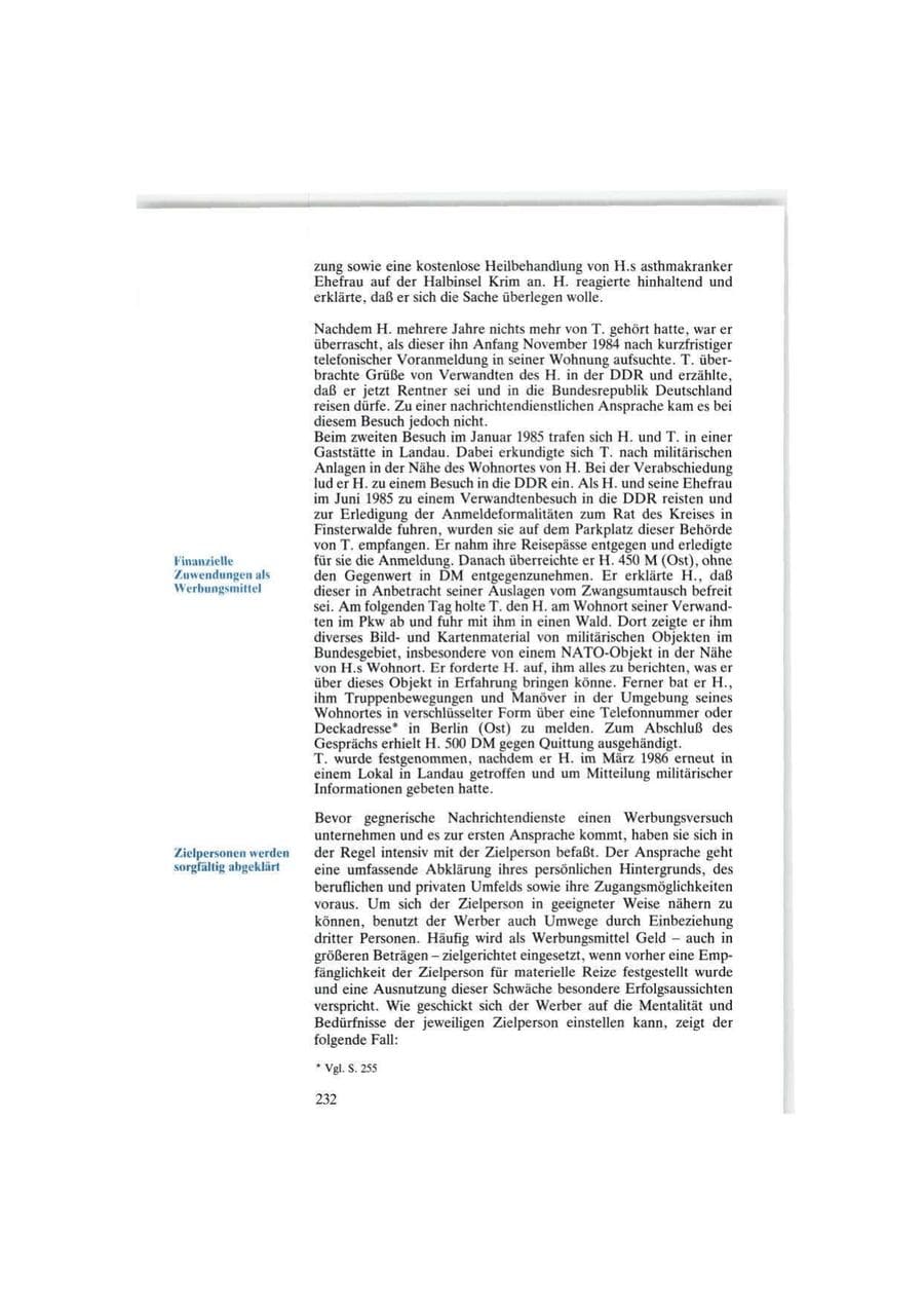 Seite 232 des Verfassungsschutzbericht 1986 Bund