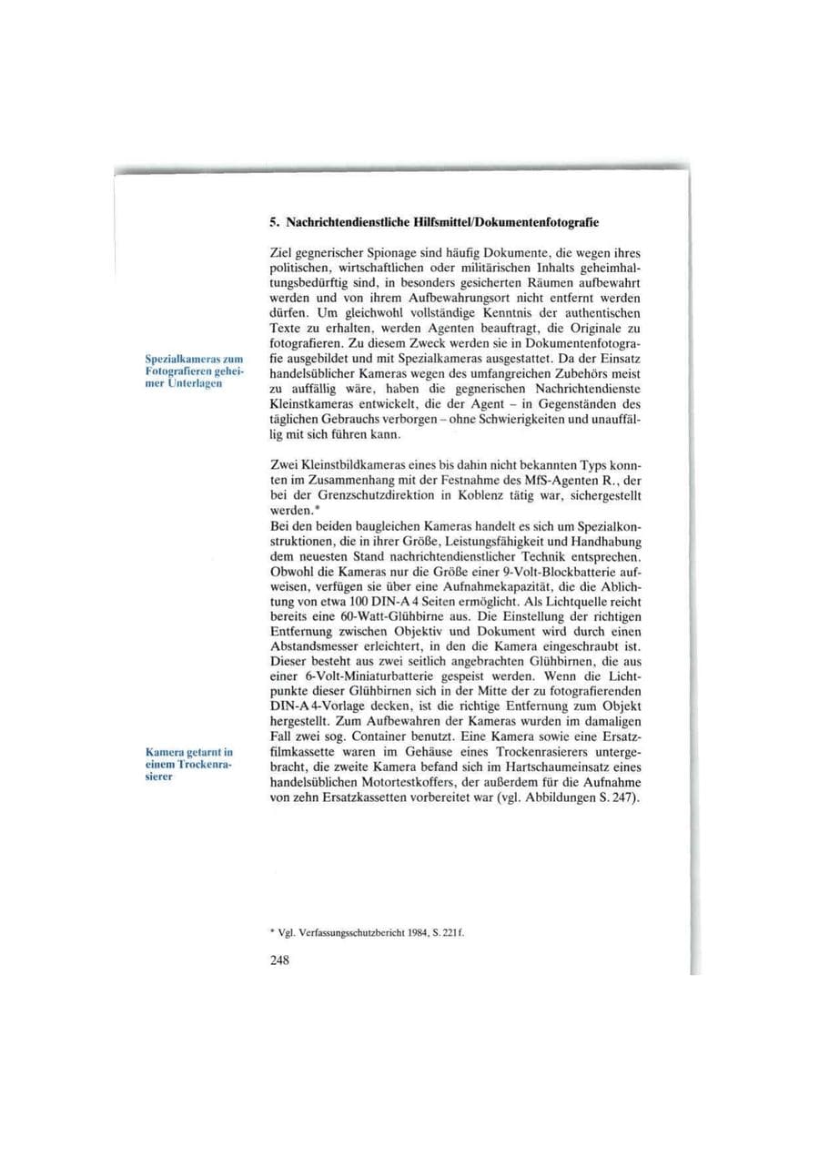 Seite 248 des Verfassungsschutzbericht 1986 Bund
