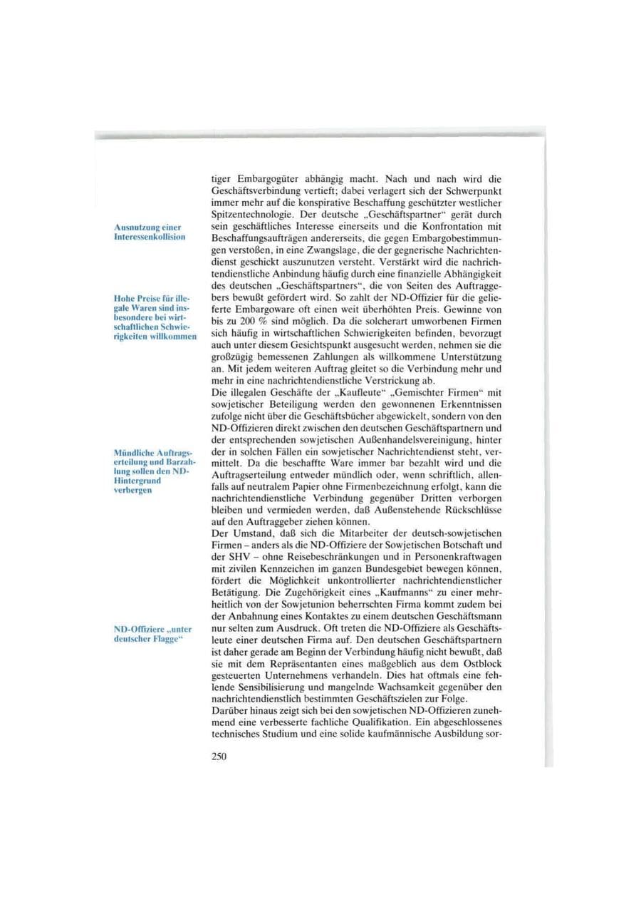 Seite 250 des Verfassungsschutzbericht 1986 Bund