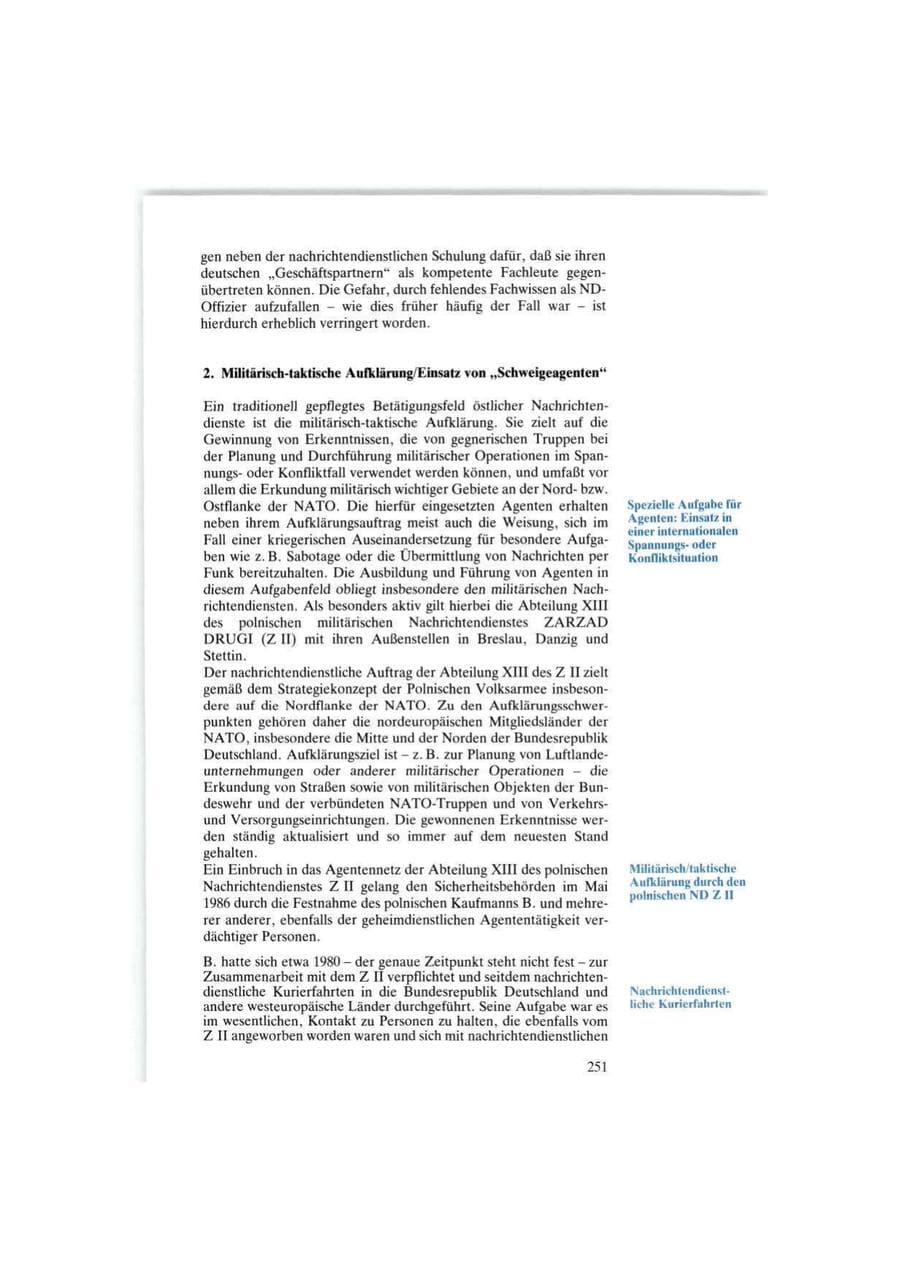 Seite 251 des Verfassungsschutzbericht 1986 Bund