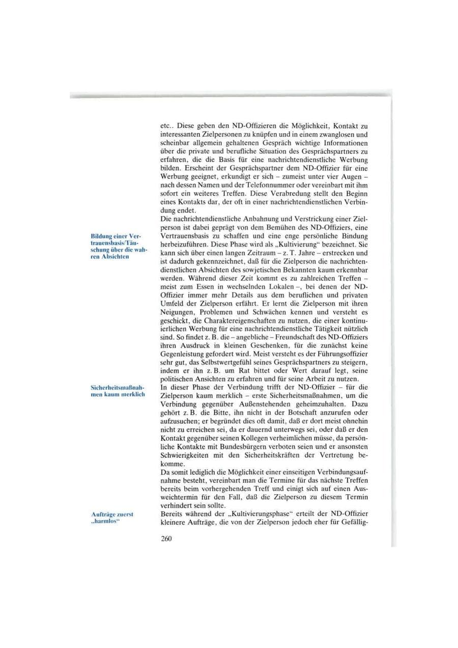 Seite 260 des Verfassungsschutzbericht 1986 Bund