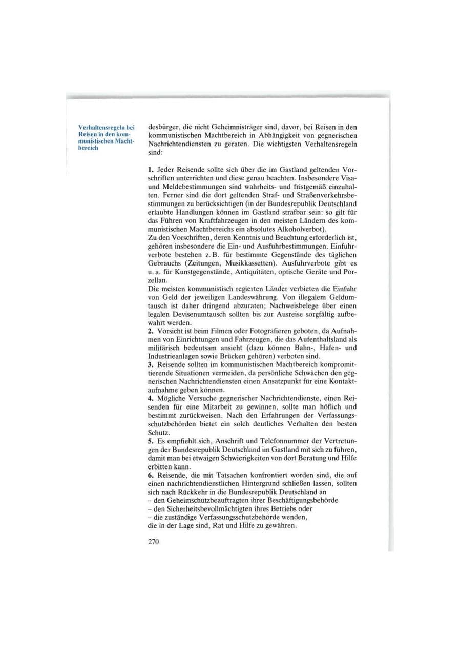 Seite 270 des Verfassungsschutzbericht 1986 Bund