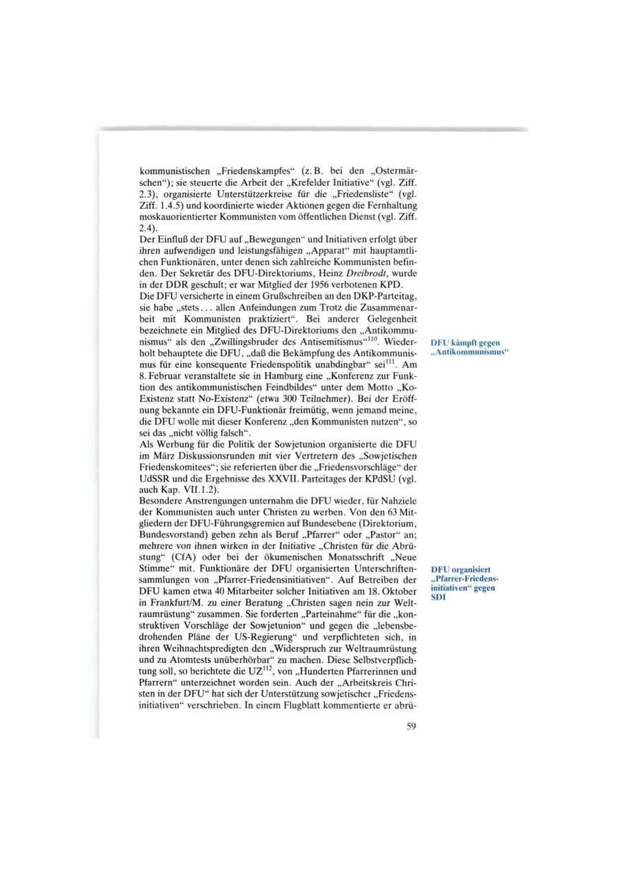 Seite 59 des Verfassungsschutzbericht 1986 Bund