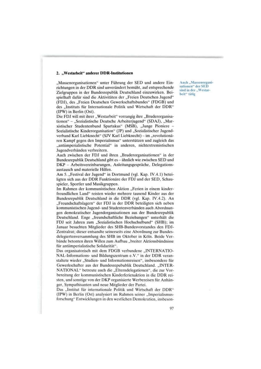 Seite 97 des Verfassungsschutzbericht 1986 Bund