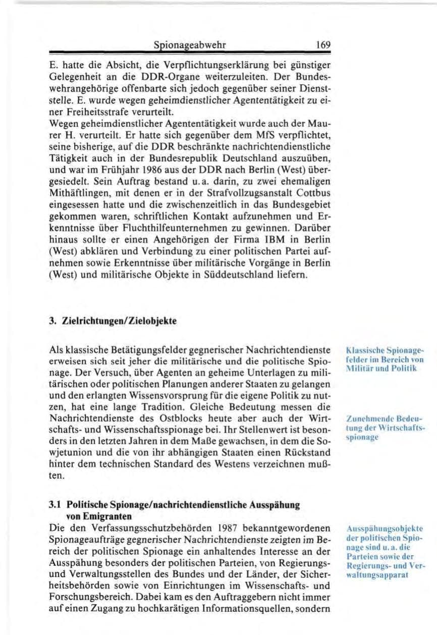 Seite 169 des Verfassungsschutzbericht 1987 Bund