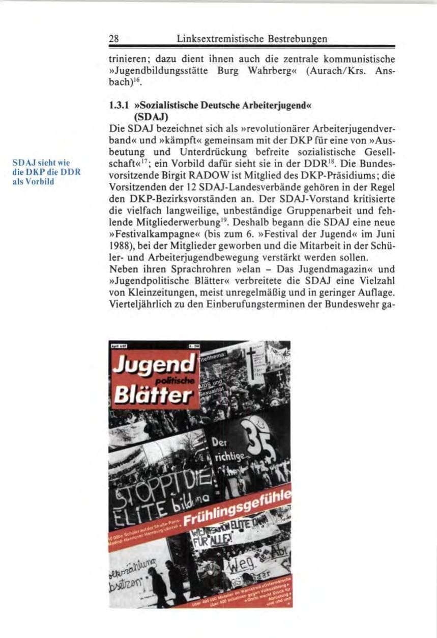 Seite 28 des Verfassungsschutzbericht 1987 Bund