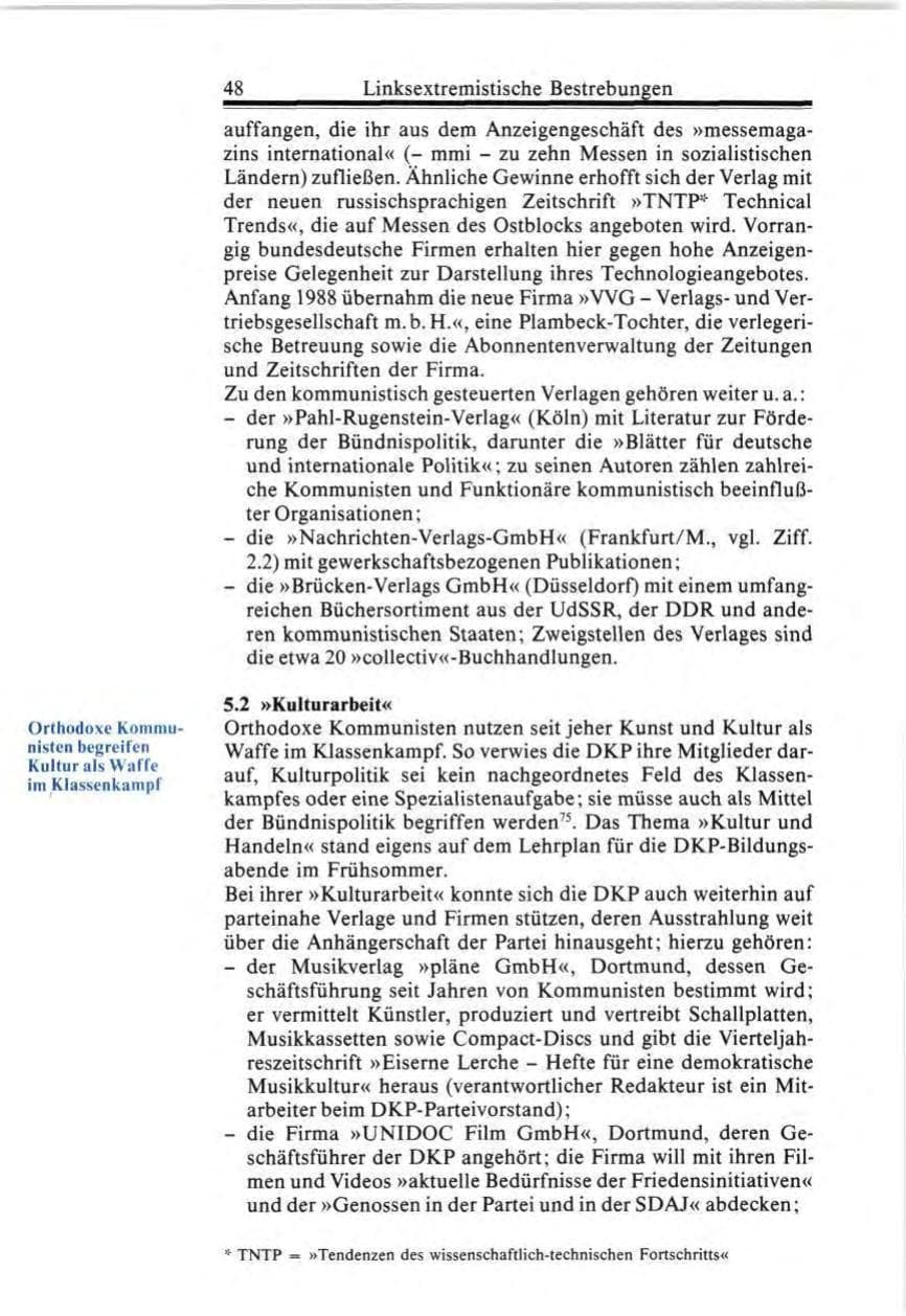 Seite 48 des Verfassungsschutzbericht 1987 Bund