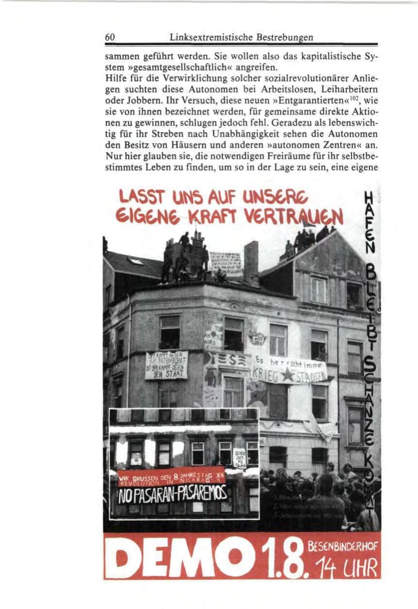 Seite 60 des Verfassungsschutzbericht 1987 Bund
