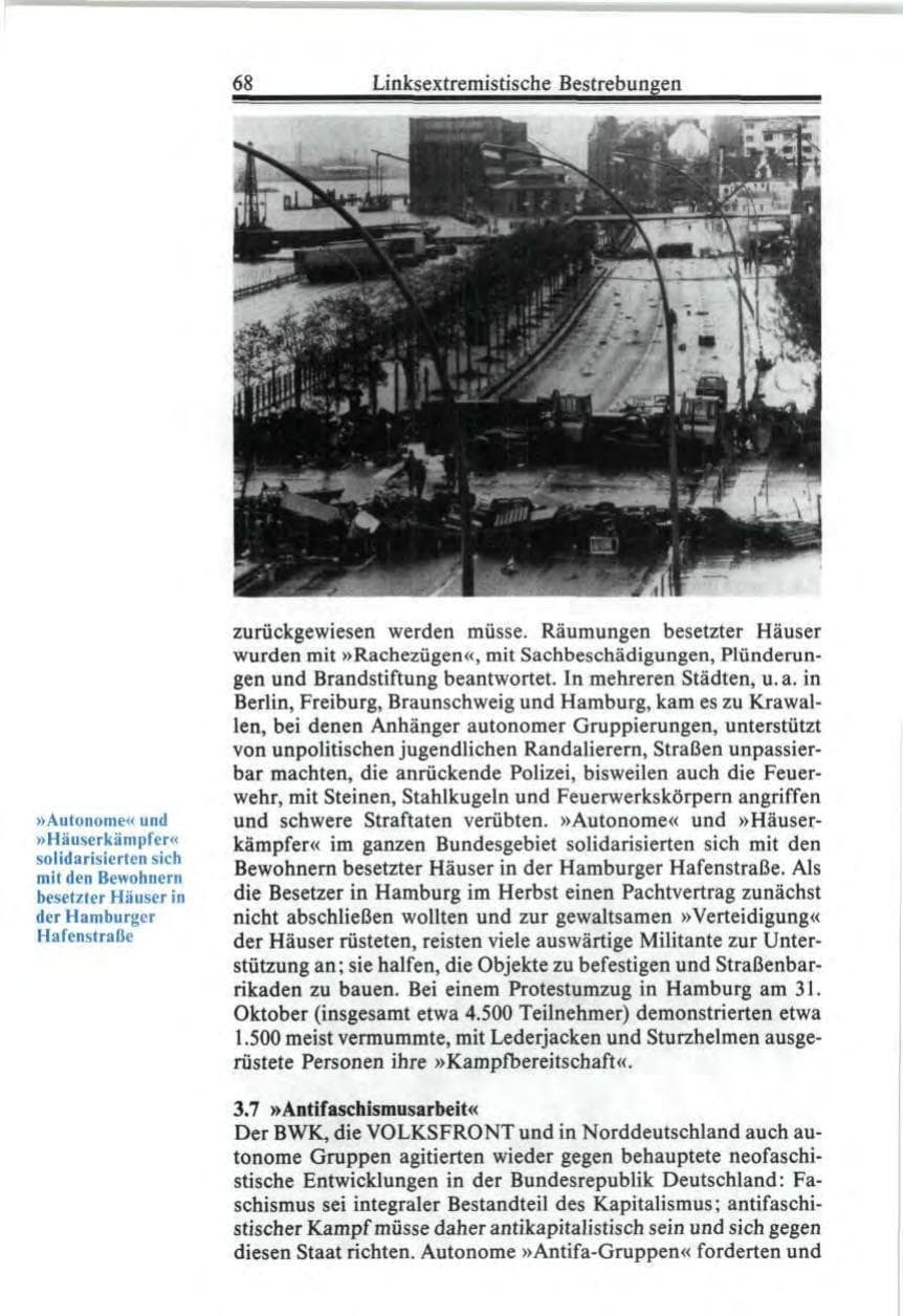Seite 68 des Verfassungsschutzbericht 1987 Bund
