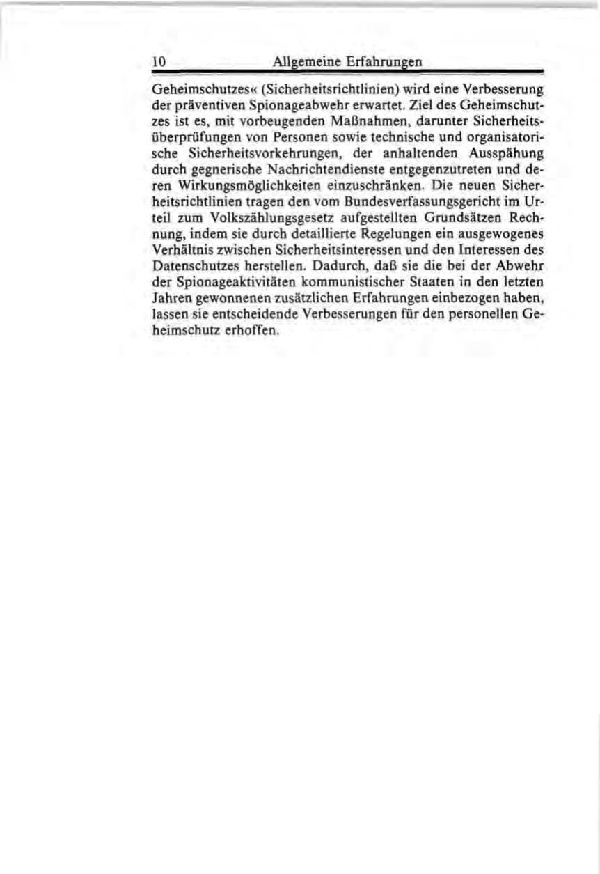 Seite 10 des Verfassungsschutzbericht 1987 Bund
