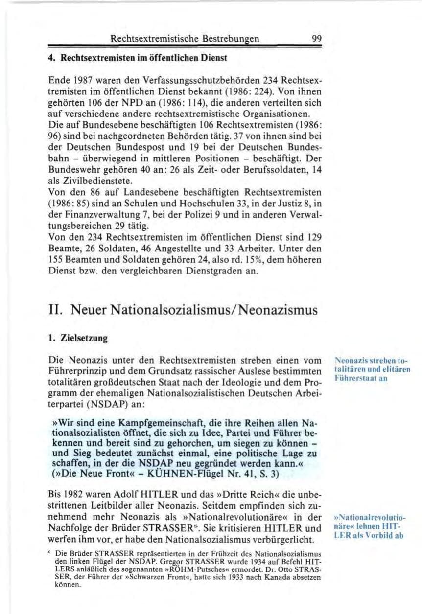 Seite 99 des Verfassungsschutzbericht 1987 Bund