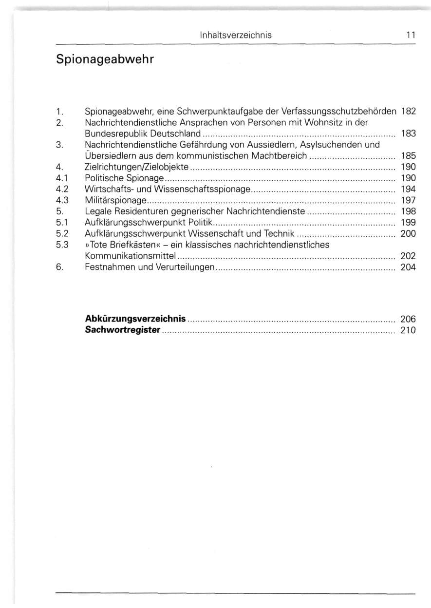 Seite 11 des Verfassungsschutzbericht 1988 Bund