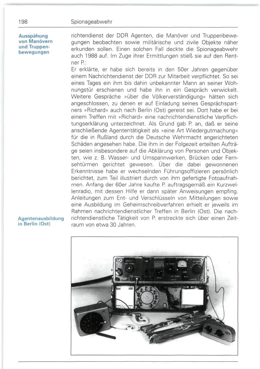 Seite 198 des Verfassungsschutzbericht 1988 Bund
