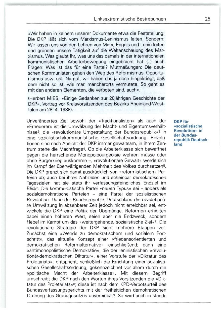 Seite 25 des Verfassungsschutzbericht 1988 Bund