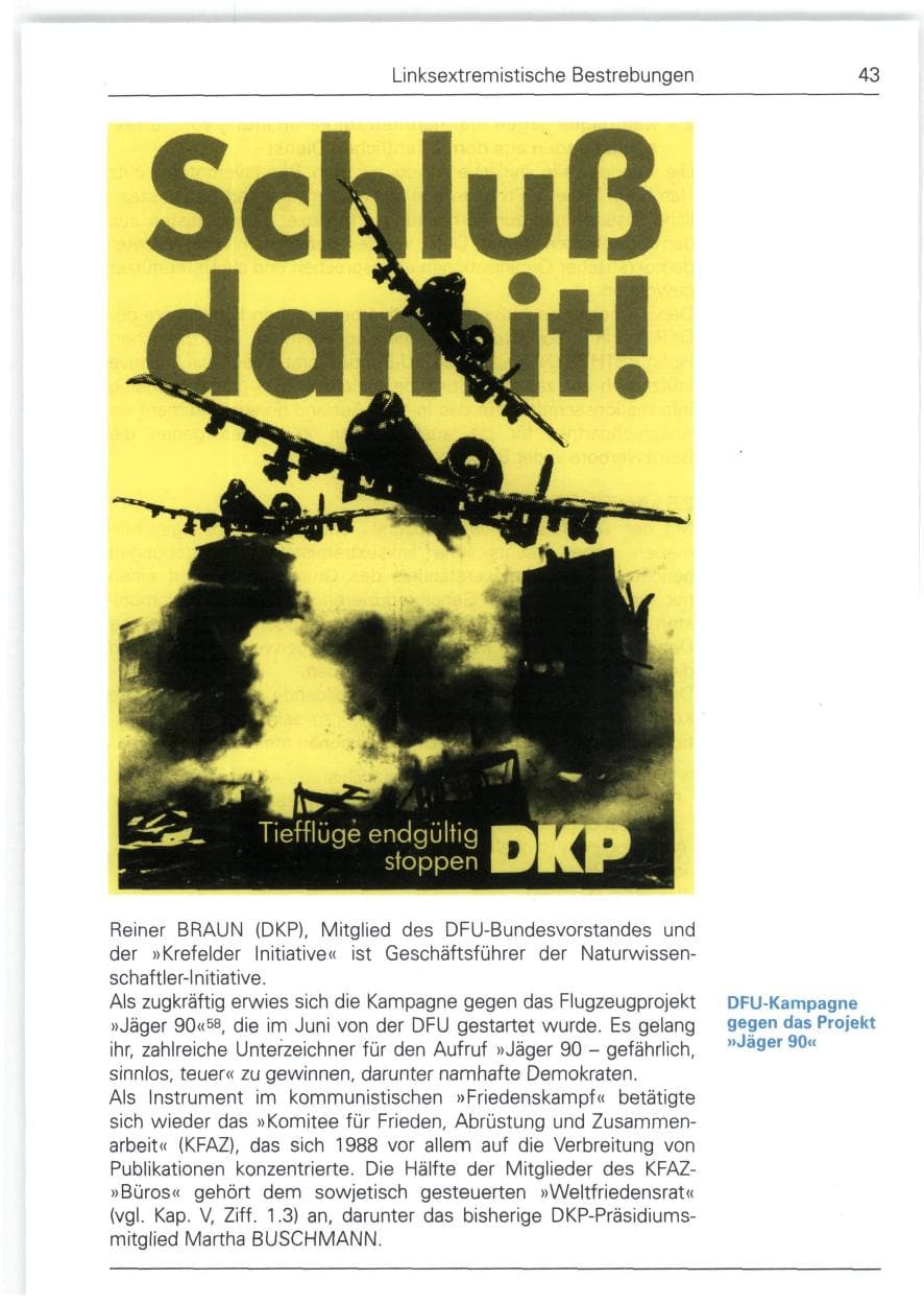 Seite 43 des Verfassungsschutzbericht 1988 Bund