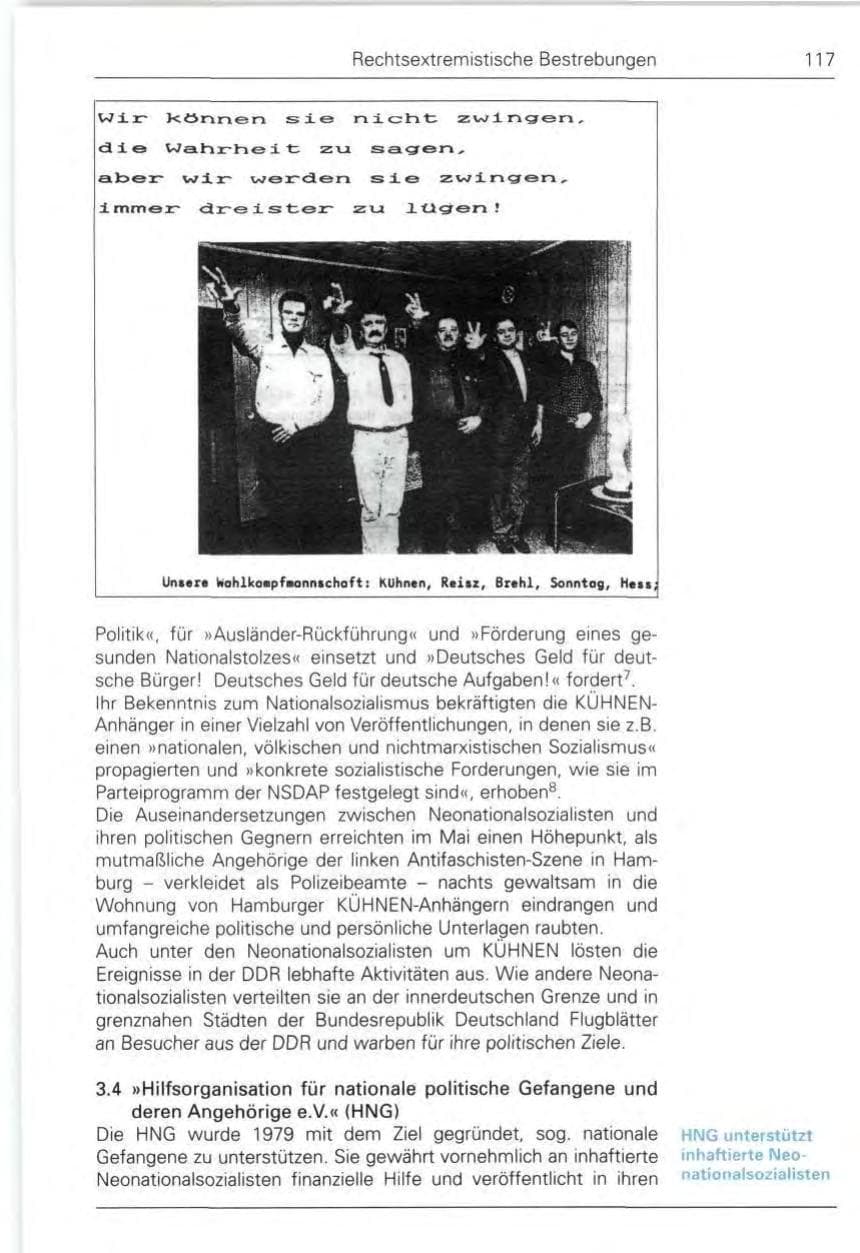 Seite 119 des Verfassungsschutzbericht 1989 Bund