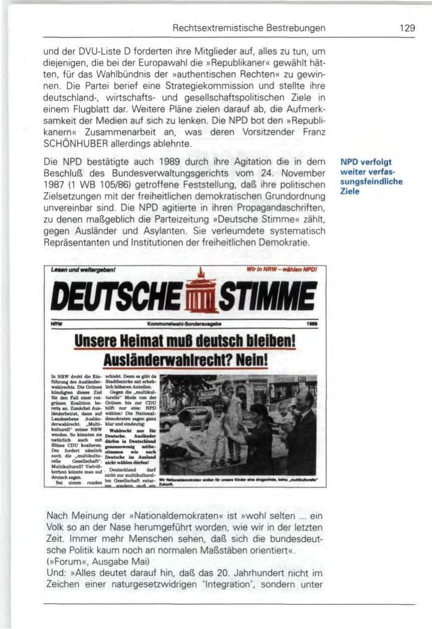 Seite 131 des Verfassungsschutzbericht 1989 Bund