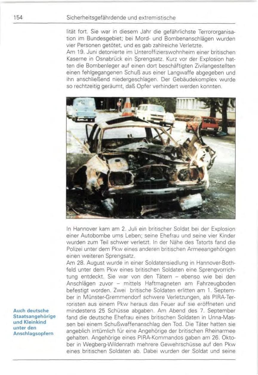 Seite 156 des Verfassungsschutzbericht 1989 Bund