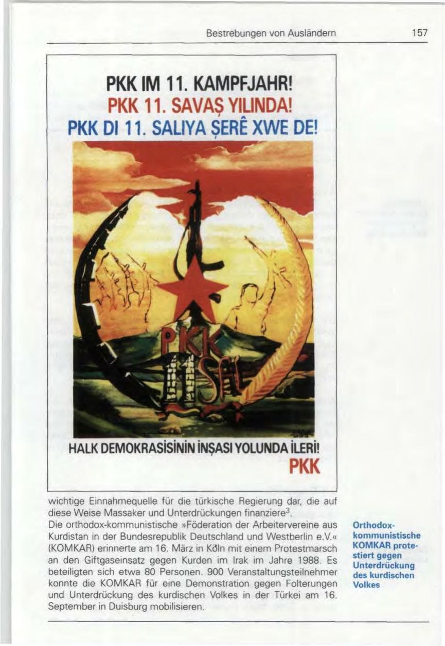 Seite 159 des Verfassungsschutzbericht 1989 Bund