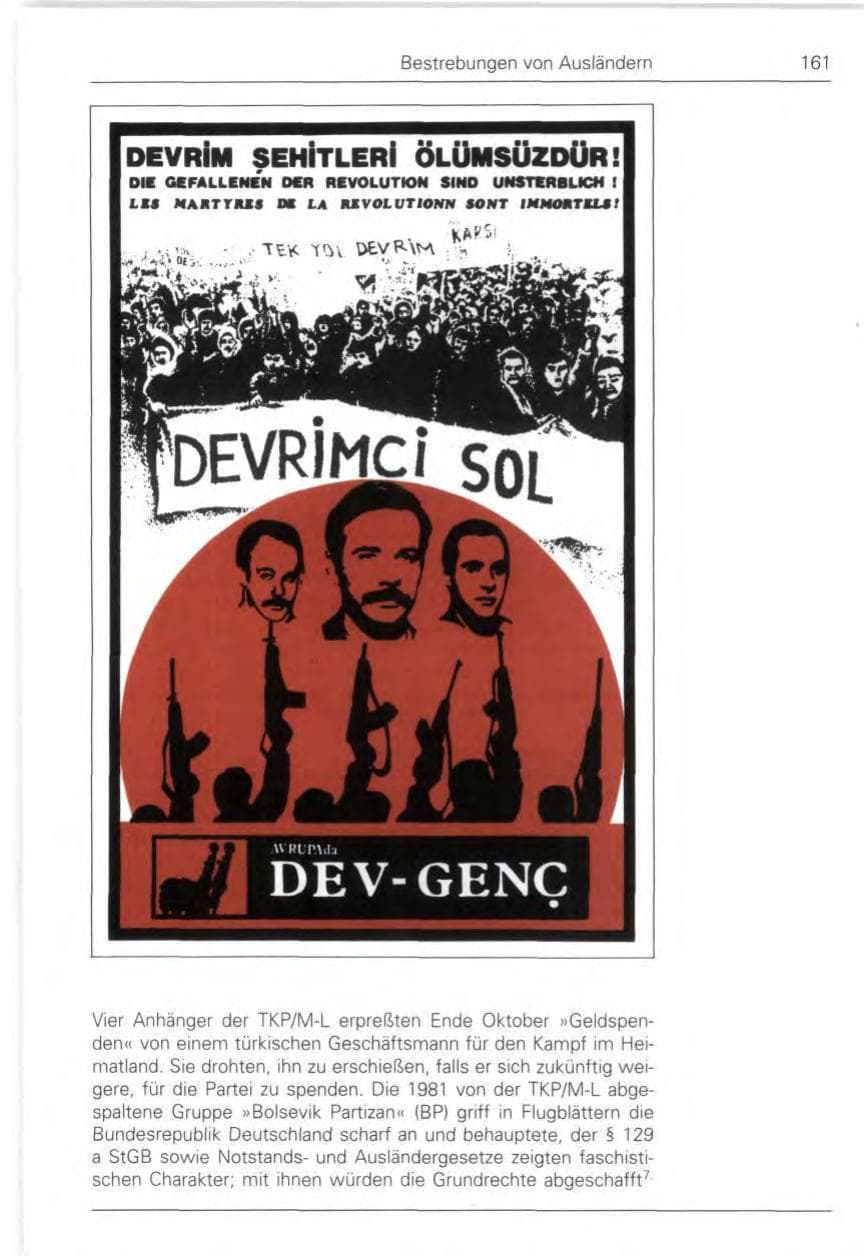 Seite 163 des Verfassungsschutzbericht 1989 Bund