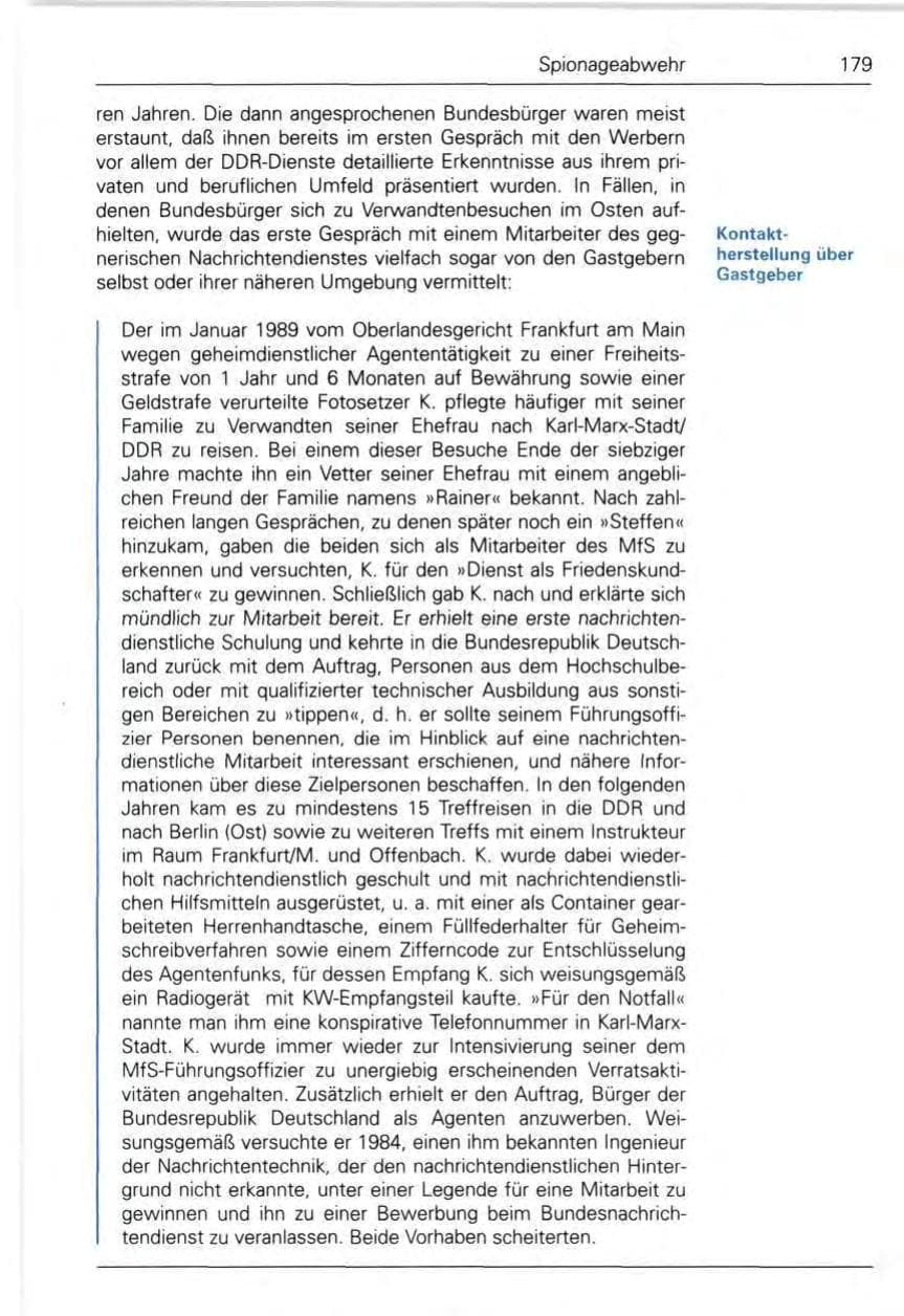 Seite 181 des Verfassungsschutzbericht 1989 Bund