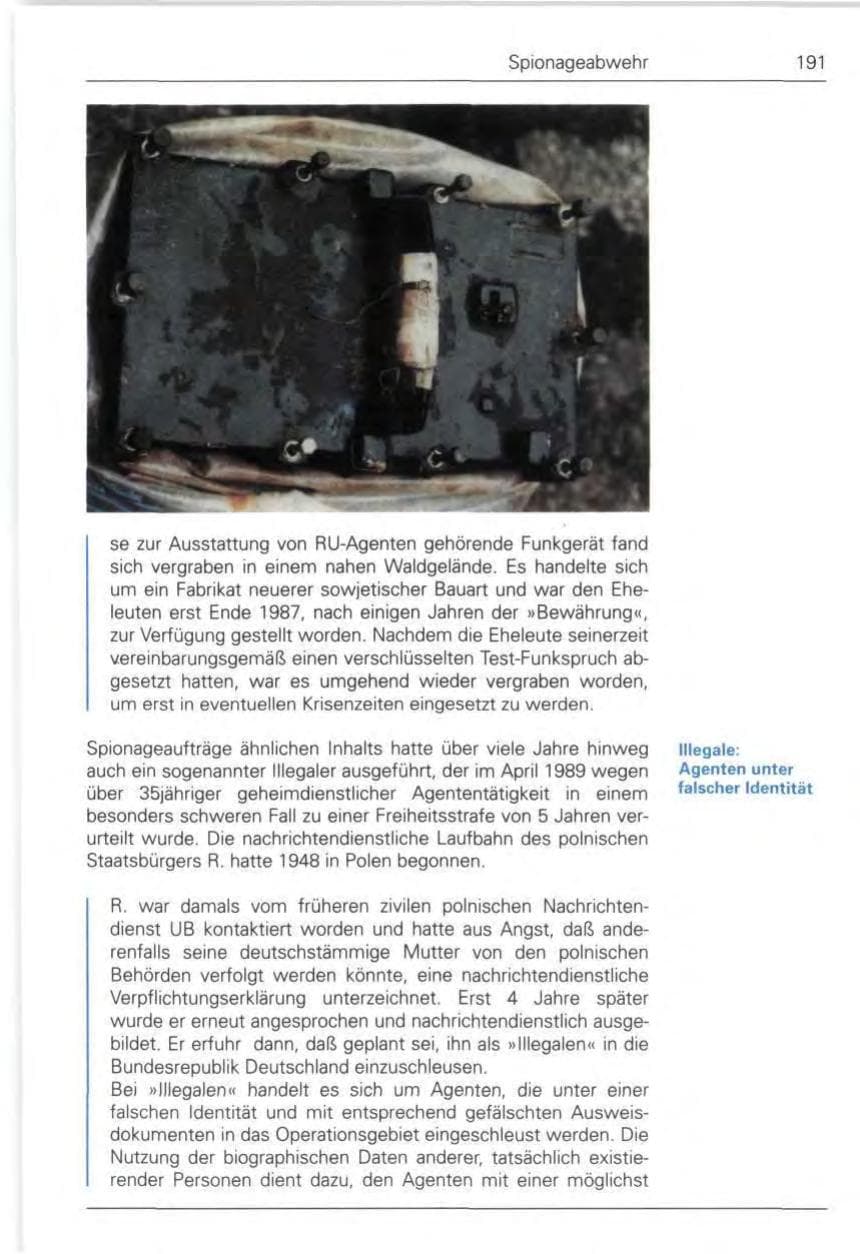 Seite 193 des Verfassungsschutzbericht 1989 Bund