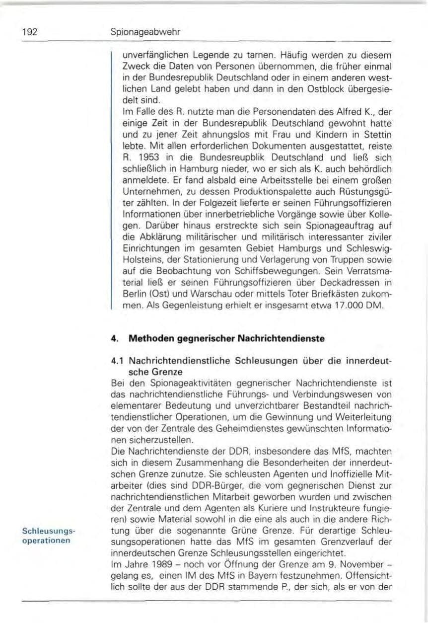 Seite 194 des Verfassungsschutzbericht 1989 Bund