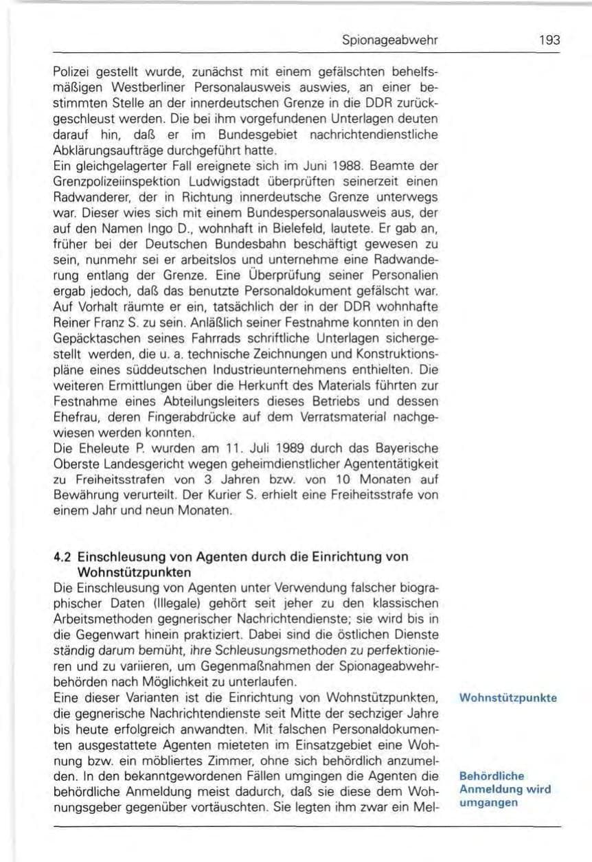 Seite 195 des Verfassungsschutzbericht 1989 Bund