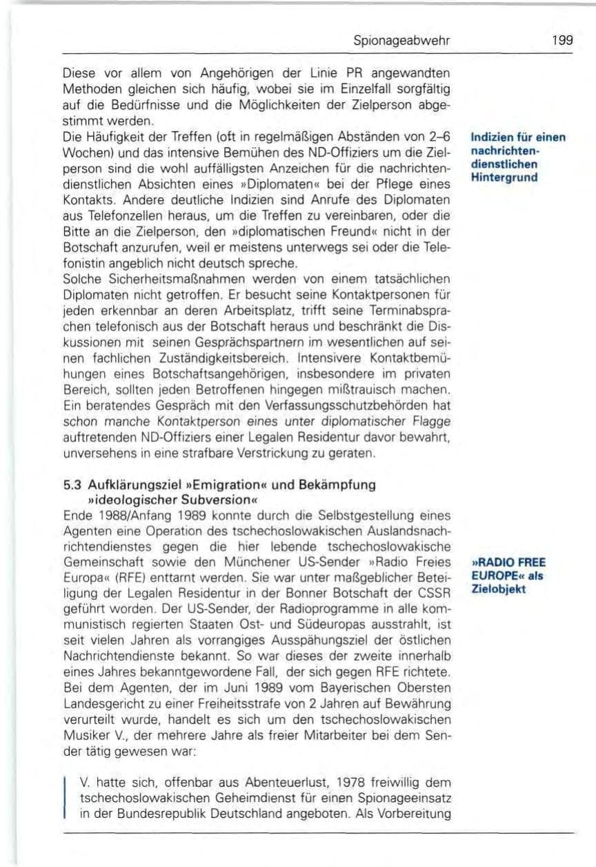 Seite 201 des Verfassungsschutzbericht 1989 Bund