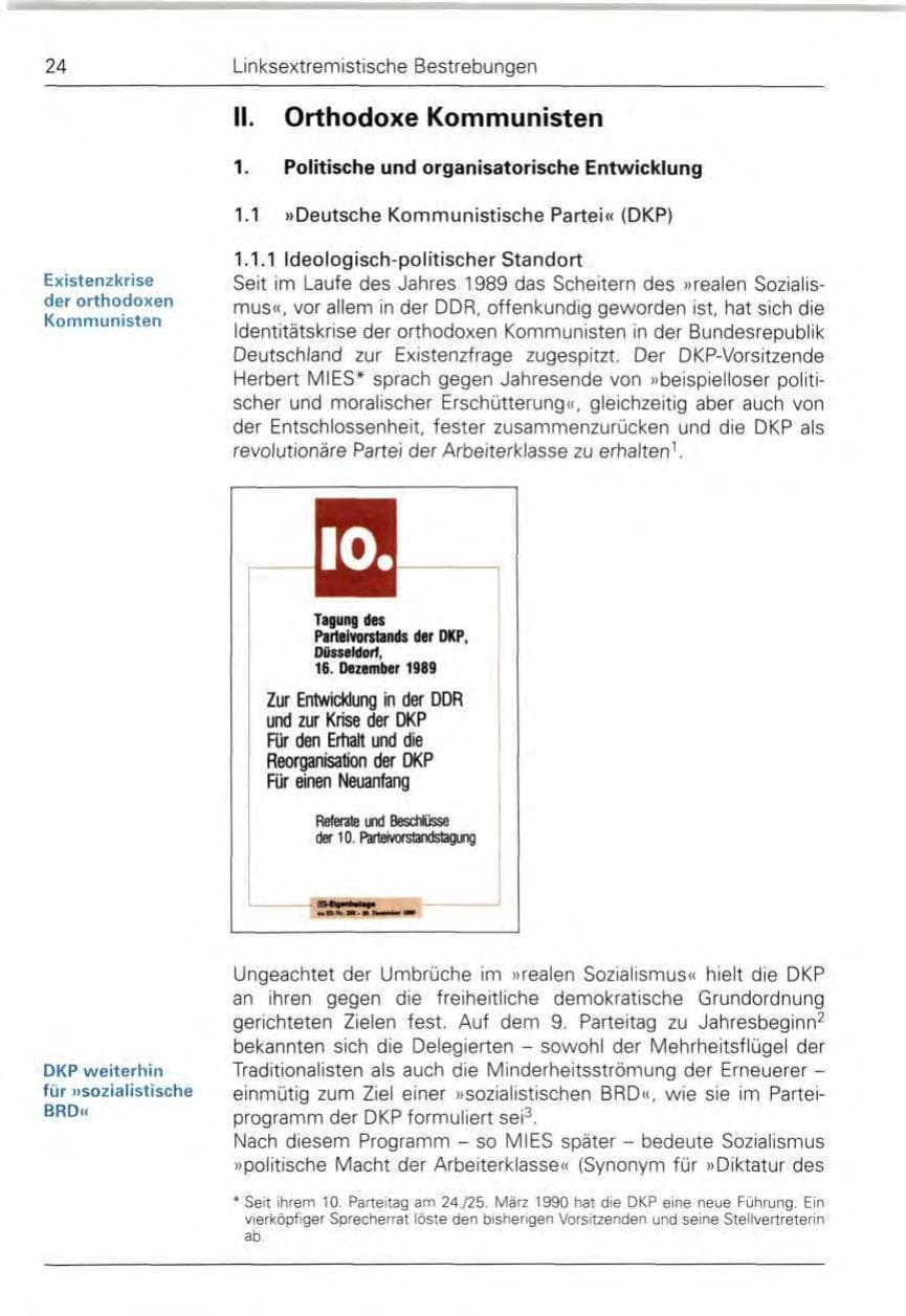 Seite 26 des Verfassungsschutzbericht 1989 Bund