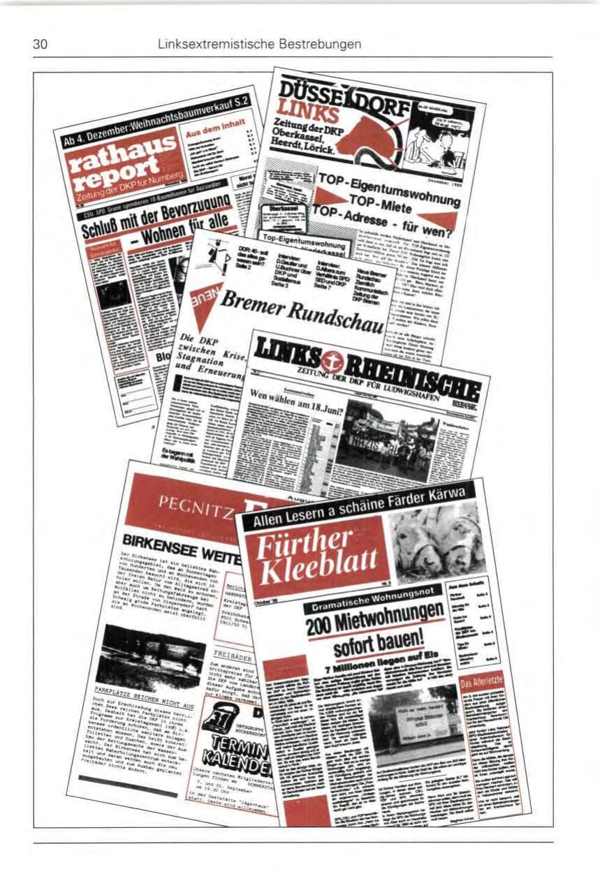 Seite 32 des Verfassungsschutzbericht 1989 Bund