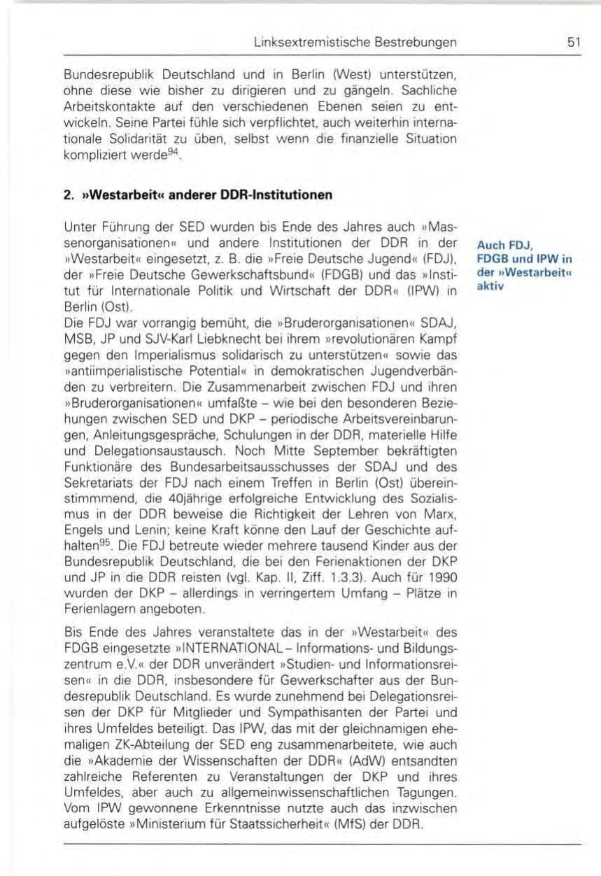 Seite 53 des Verfassungsschutzbericht 1989 Bund