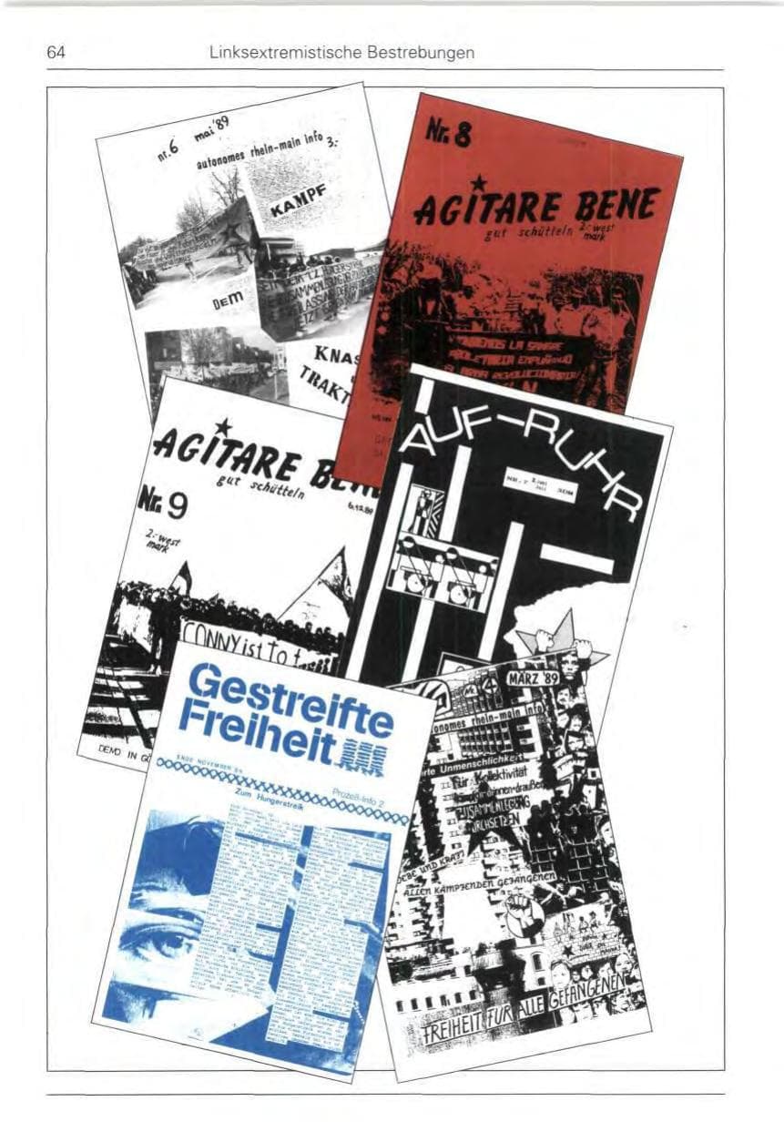 Seite 66 des Verfassungsschutzbericht 1989 Bund