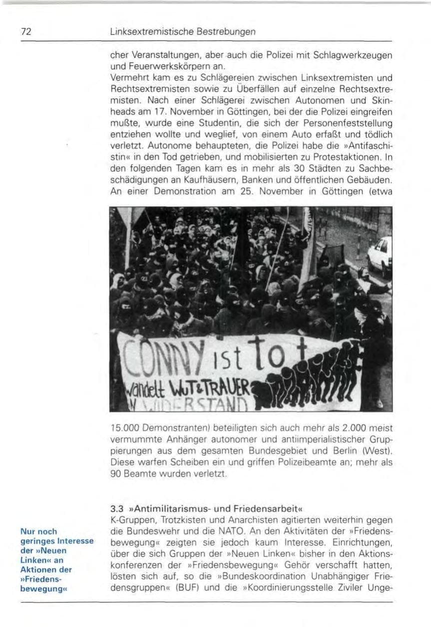 Seite 74 des Verfassungsschutzbericht 1989 Bund