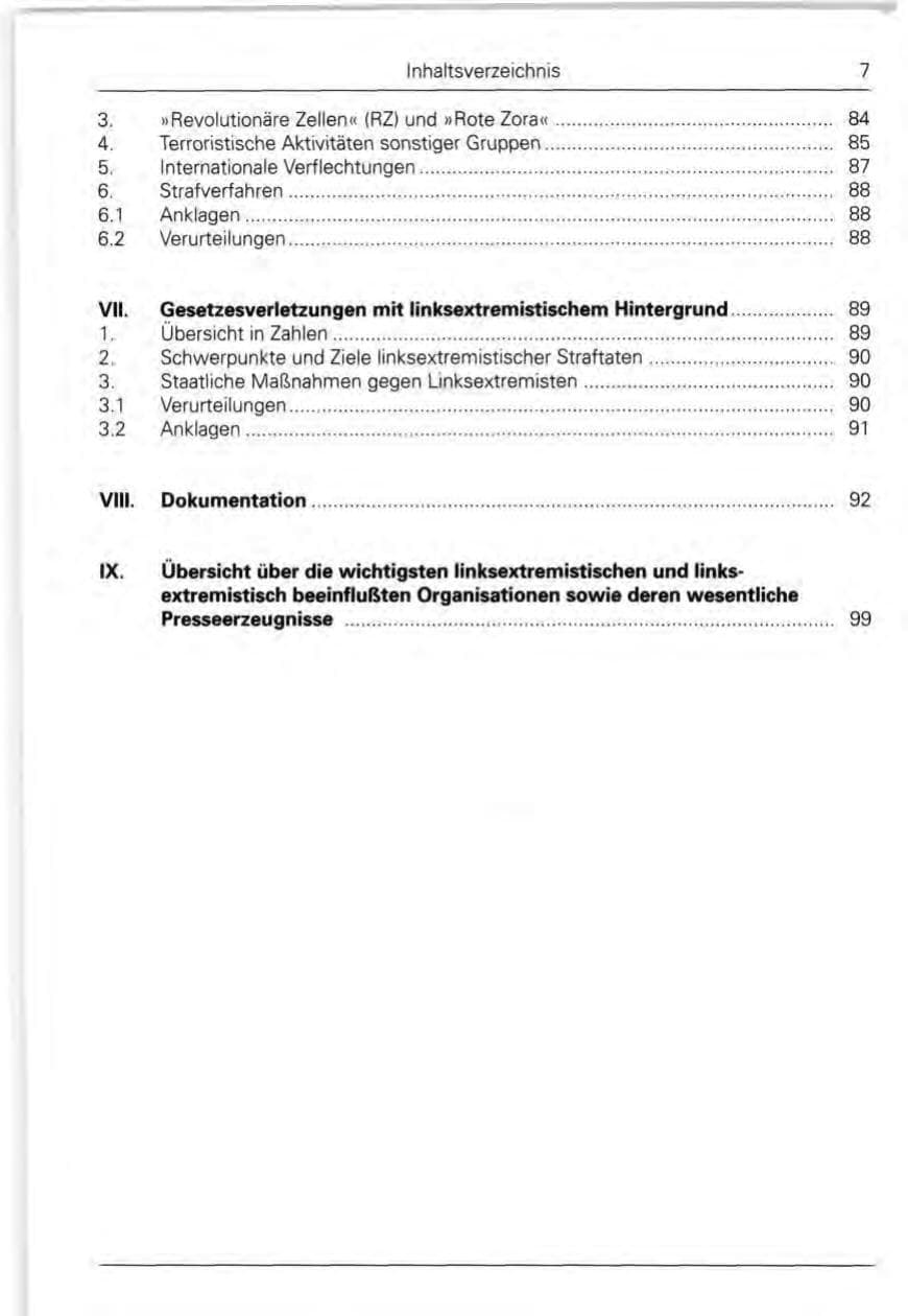 Seite 9 des Verfassungsschutzbericht 1989 Bund